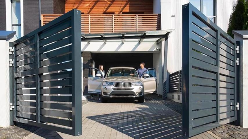 распашные ворота в Северской